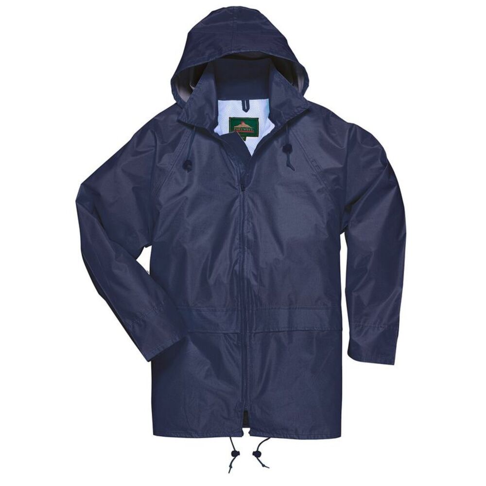 Portwest Unisex Adult Classic Raincoat / Navy